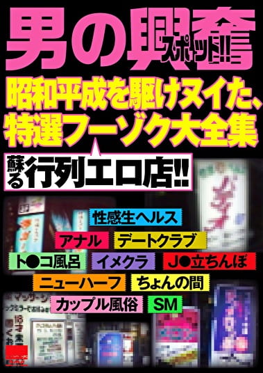 「男の興奮スポット！！ 昭和平成を駆けヌイた、特選フーゾク大全集 蘇る行列エロ店！！」