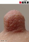 じっくりと接写撮影した勃起乳首