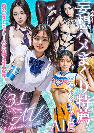 【3.1次元】AI妄想ハメまくり特薦4作品収録ベスト！【モデル＆アイドル篇】
