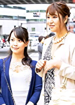 西新宿で見つけた二人組の美魔女さん りか38歳・さおり35歳。