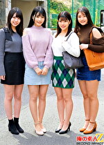 素人女子2人と童貞1人の夢の3Pハーレム生筆おろし りな／さくら／みくる／あすな