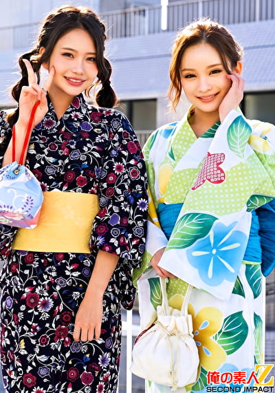 祝夏！花火大会に来てた浴衣美人と激えち野球拳！ゆかちゃんとしのんちゃん