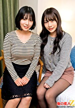 【素股】本物素人ガチナンパ！うす～～いラップ一枚で童貞ちんぽをマンズリしてたらしれっと生でズボっと膣奥まで一気に挿入される すなおちゃんとあかりちゃん