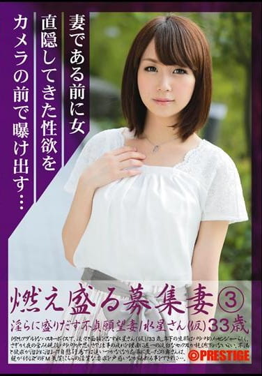燃え盛る募集妻 3 みだらに盛りだす不定願望妻／水星さん（仮）33歳