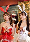 【流出映像】 仕事終わりの貸し切りカジノでバニーガールと体験型カジノ！！！ トランプやルーレットで遊びながらお酒も入りフロアの中で大乱交party【りお、りえ、のぞみ、えりか】～りお＆りえ編～