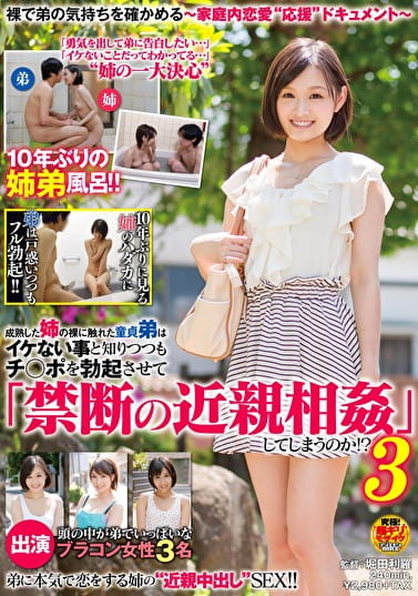 成熟した姉の裸に触れた童貞弟はイケない事と知りつつもチポを勃起させて「禁断の」してしまうのか！？ 3