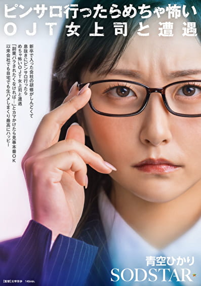 新卒で入った会社の研修がしんどくて息抜きにピンサロ行ったらめちゃ怖いOJT女上司と遭遇「副業バラされたくなければ･･･」とカマかけたら見事本番OK 以来会社でも自宅でも生ハメしまくり最高にハッピー 青空ひかり