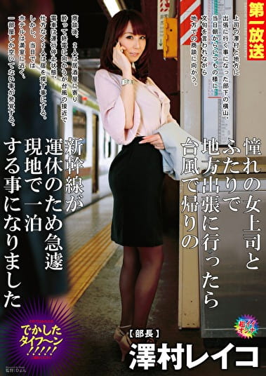 憧れの女上司とふたりで地方出張に行ったら台風で帰りの新幹線が運休のため急遽現地で一泊する事になりました 澤村レイコ