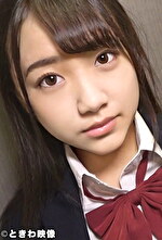 抱き心地抜群なIカップ爆乳J〇と制服着たまま生円光SEX!ブス男の生チンで爆乳を揺らしながら初心マンに中出し!