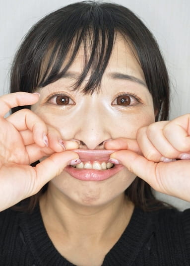 【個人撮影】原美織の唾液ダラダラ口臭チェック！